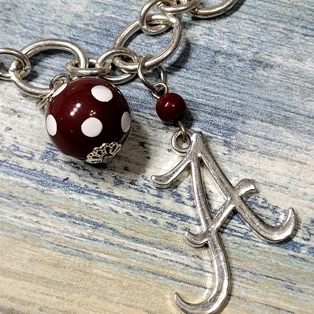 Seasons letter A with Charms Necklace - Picture 3 of 10